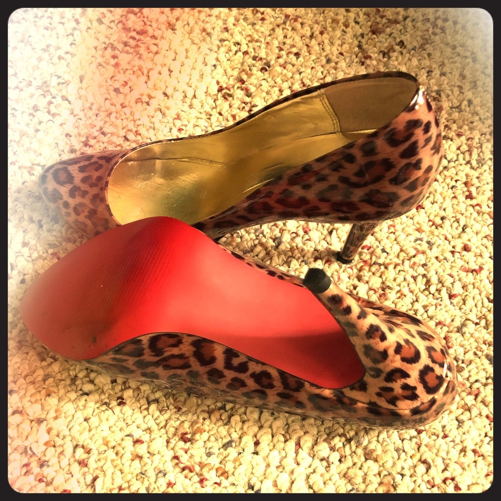 WANTED style EVE leopard print heels